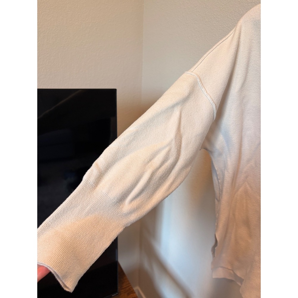 Abercrombie & Fitch Soft AF Collection Cream V-Neck Oversized Sweater Womens M - Picture 5 of 7